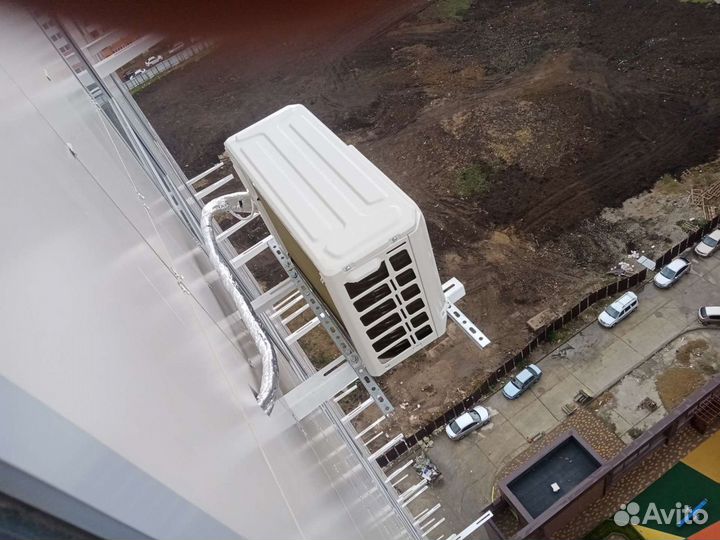 Высотные работы, монтаж сплит систем