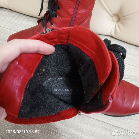 Ботинки женские 38 размер натуральная кожа