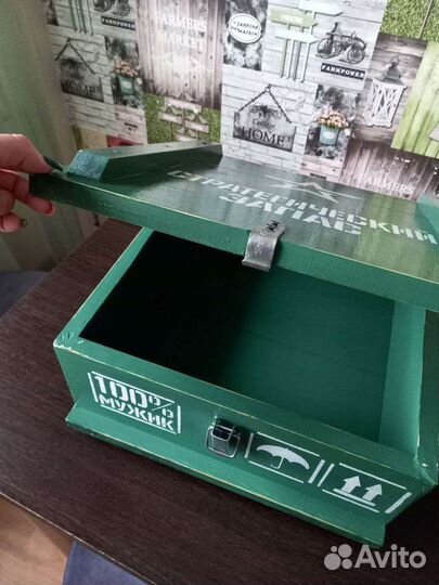 Ящик деревянный подарочный