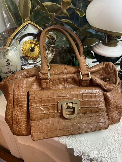Сумка, dkny, винтаж, кожа, оригинал, США