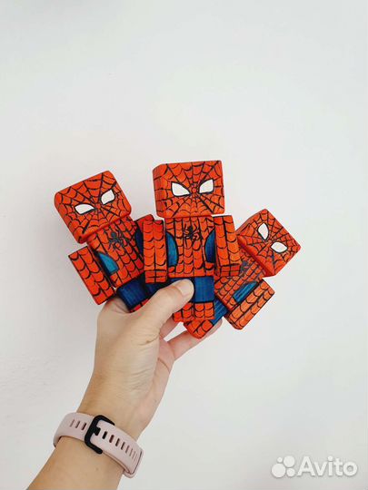 Игрушки конструктор деревянные в стиле майнкрафт