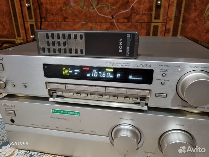 Тюнер Sony st-s333esa (fm 87.5-108.0MHz) + пульт