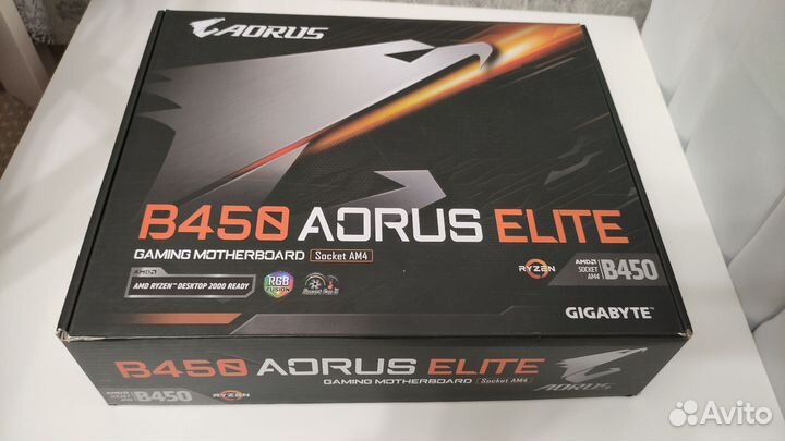Материнская плата Gigabyte AorusElite B450 ATX AM4