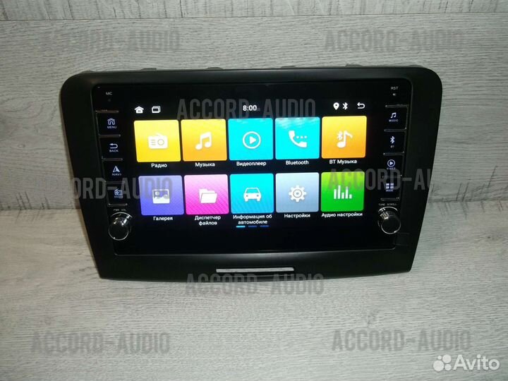 Магнитола Skoda Superb Android физические кнопки