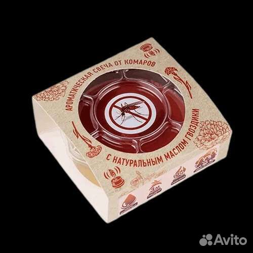 Свеча от комаров с маслом можжевельника