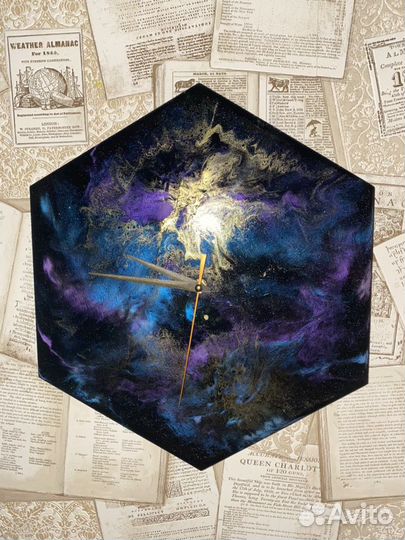 Часы из эпоксидной смолы