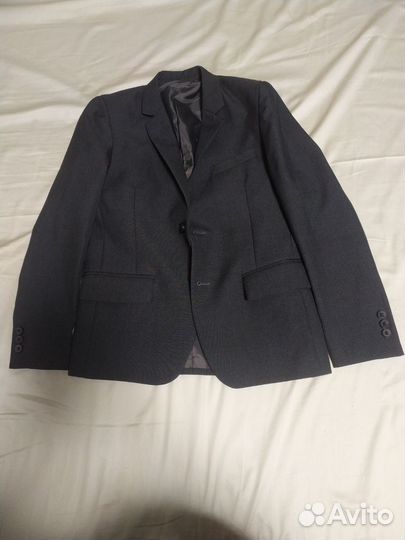 Пиджак серый 134 школьный для мальчика
