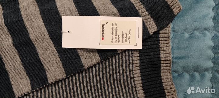 Комплект шапка и шарф мужской новый