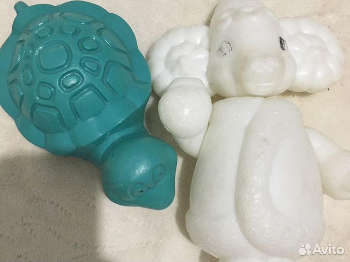 Игрушки СССР пластмасса баран черепаха