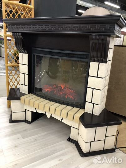 Камин Электрический с порталом угловой