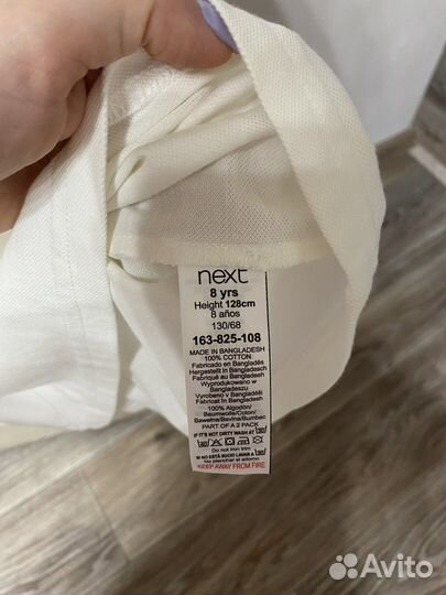 Футболка поло next 128 Рубашка h&m 134