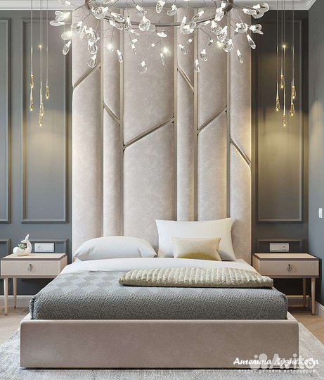 Мягкие стеновые панели / Кровати / Изголовья