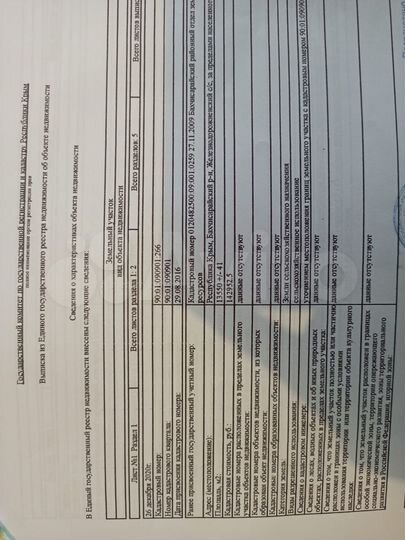 Участок 1,33 га (СНТ, ДНП)