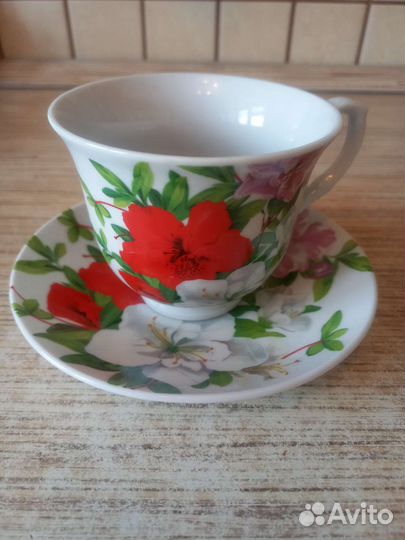 Чашка с блюдцем