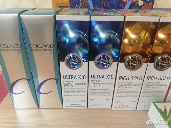 Тональный крем, вв-крем, Корея Enough