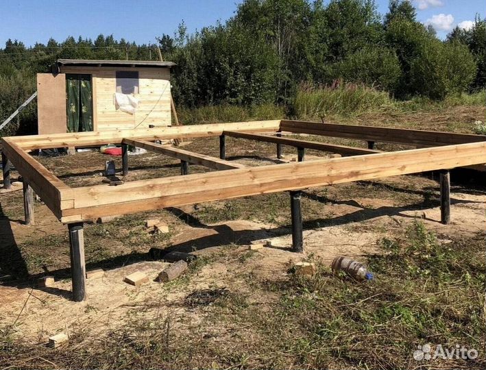 Винтовые сваи с монтажом