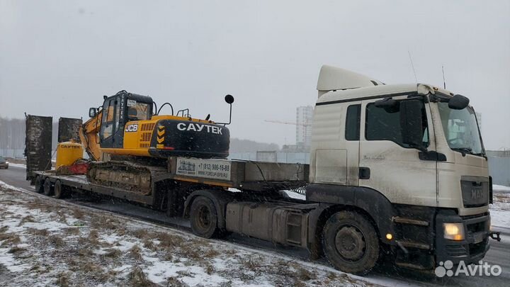 Аренда трала Перевозка спецтехники и негабарита