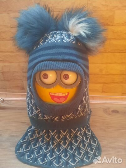 Шапка шлем зимний