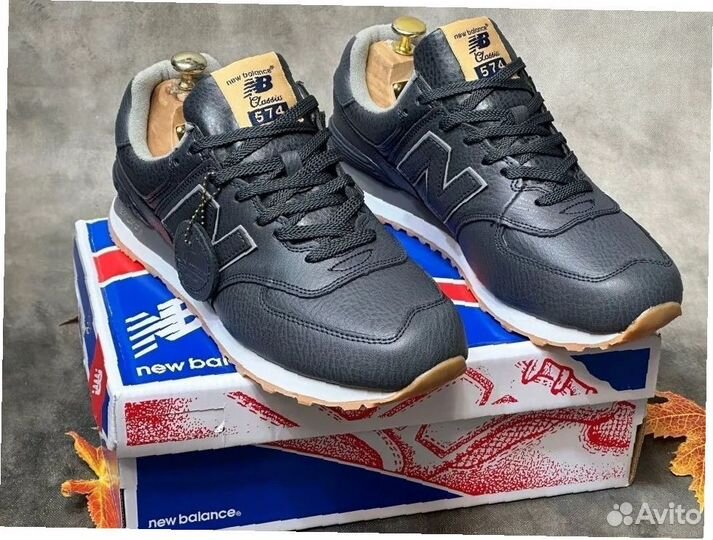 Кроссовки New Balance мужские кожаные