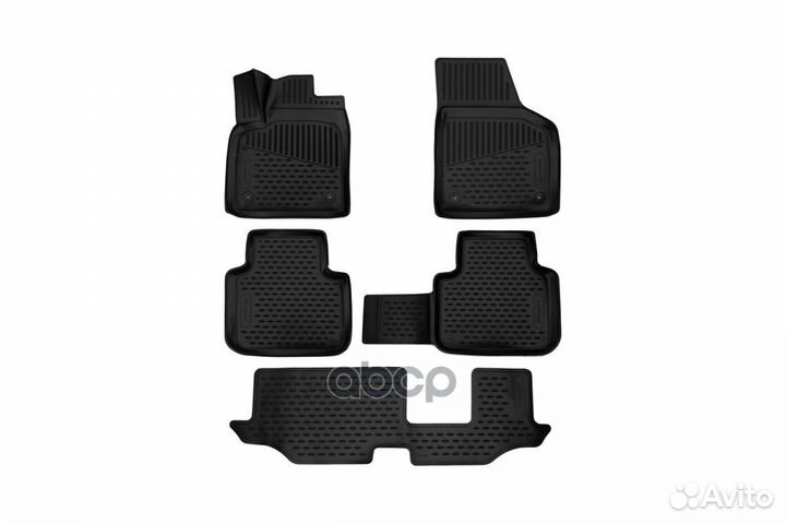 Коврики 3D в салон полиуретан 5 шт. element3D51