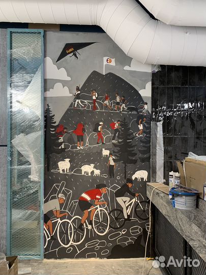 Роспись стен. Роспись мебели. Граффити оформление