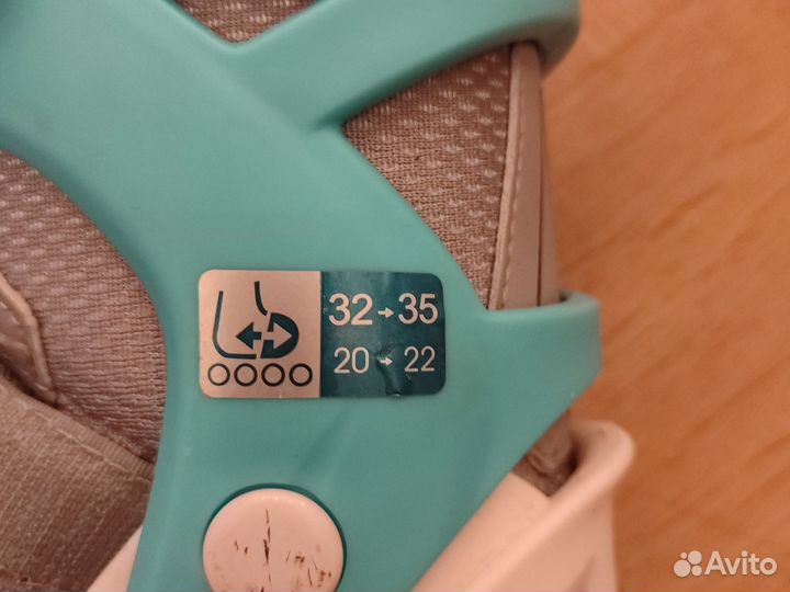 Роликовые коньки детские разм 32 33 34 35 / 20-22