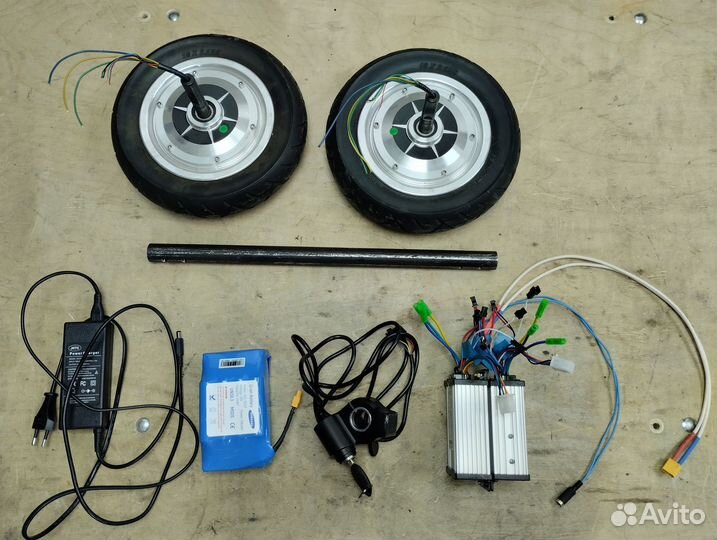 Мотор колесо, аккумулятор, зарядка, контролер, газ