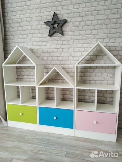Стеллаж Домик модульный. В наличии
