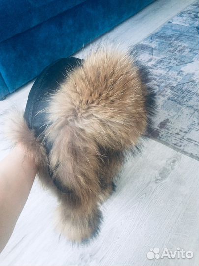 Шапка ушанка меховая