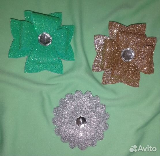 Резиночки для волос ручной работы