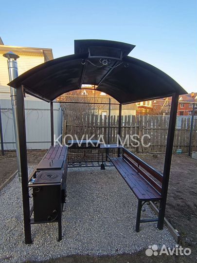 Беседка с мангалом