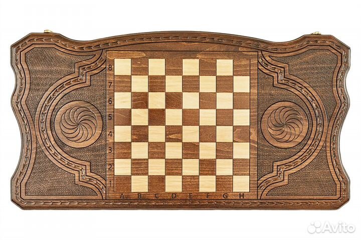 Нарды и шашки резные Арцах 64 х 60 см Бук Армения 62450