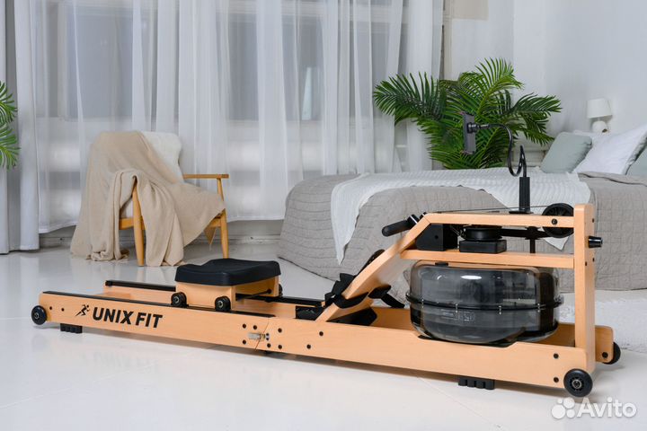 Гребной тренажер unixfit Wood Rower Light