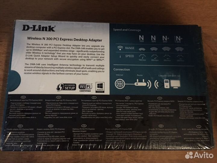 Wifi адаптер сетевая карта pci-e d-link dwa 548