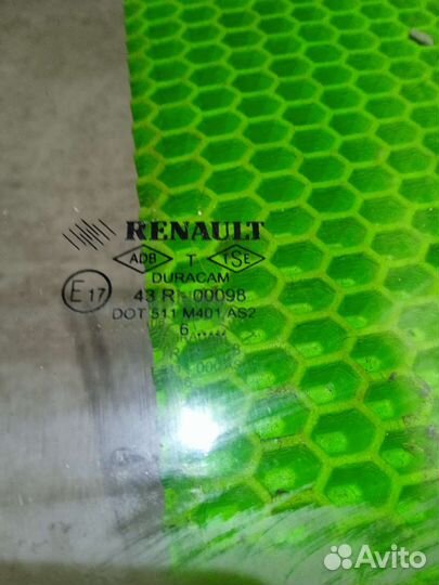 Стекло Renault megane 2 переднее правое