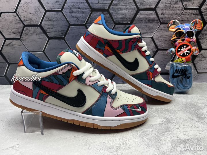 Кроссовки Nike sb dunk low Абстракция