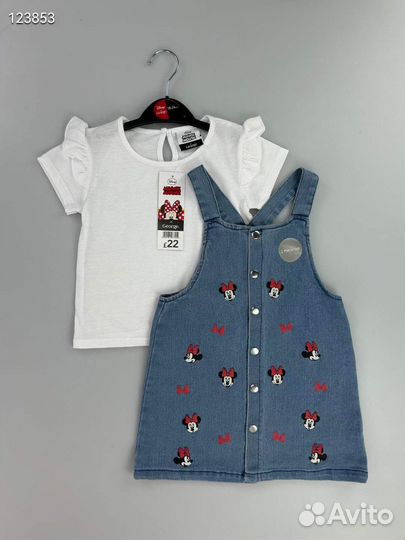 Сарафан платье футболка для девочки 62 68 80 98