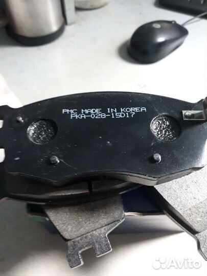 Колодки тормозные передние RIO II, accent III