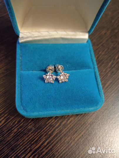 Серьги серебряные, 925 проба