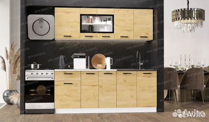 Кухня Хозяюшка 2,0м Дуб вотан