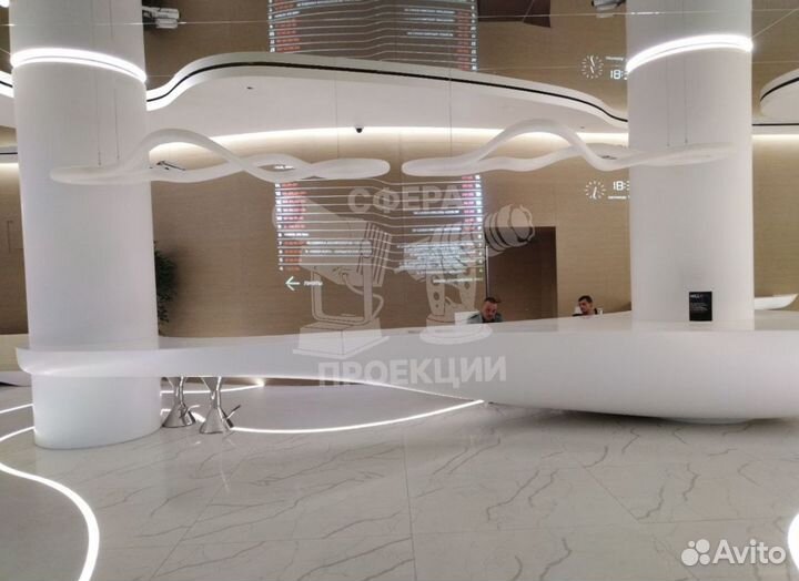 Проекционная реклама с гобо проектором для магазин