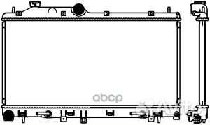 Радиатор охлаждения двигателя 34218503 Sakura