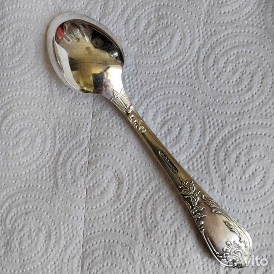 Ложки десертные СССР мельхиор знак качества зиш