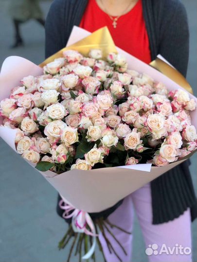 Цветы розы букет