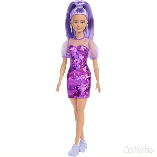 Кукла barbie Барби в фиолетовом платье