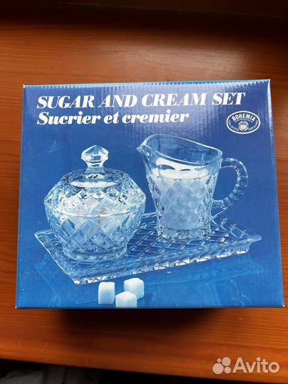 Набор для сервировки хрустальный