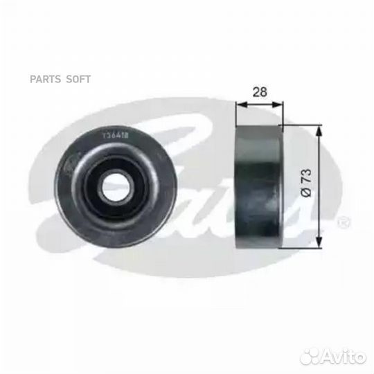 Gates T36418 Ролик обводной приводного ремня