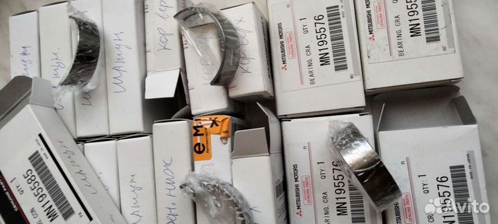 Вкладыши шатунные, коренные для Мицубиси Лансер 10