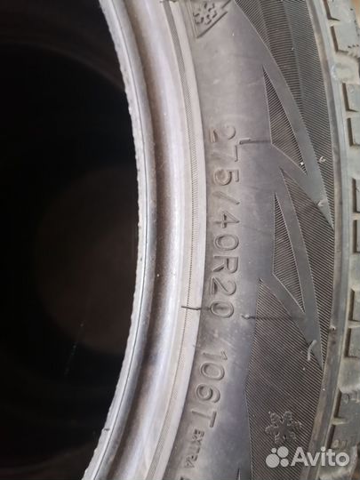 Шины разноширокие на бмв R20 зима 4шт