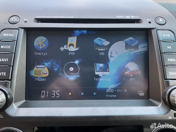 Сенсорная магнитола honda civic 4d